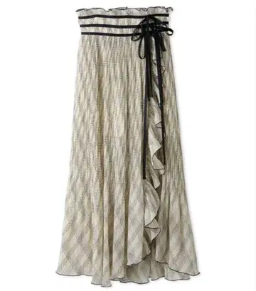 플리츠 스카 숏 팬츠 롱 리본 SNIDEL 스나이델