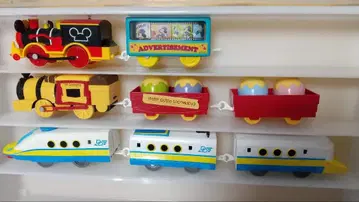 프라레일 미키마우스 디자인 차량 세트 타카라토미