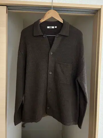 유니클로 U 2023AW 니트 오버 셔츠 자켓