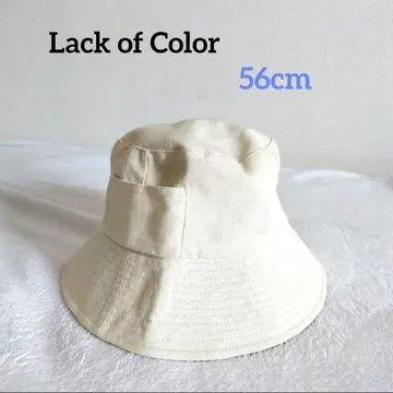 랙 오브 컬러 버킷햇 화이트 코튼 호주발 자외선