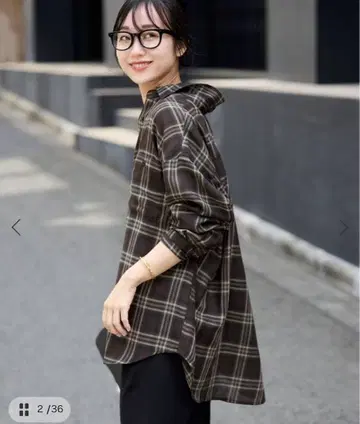 SLOBE IENA 비에라 체크 루즈 셔츠