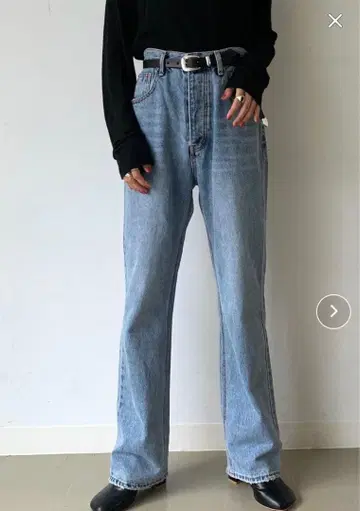 캐널진 스트레이트 하이웨스트 데님