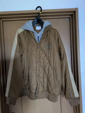 Converse 퀼팅 자켓 L 브라운