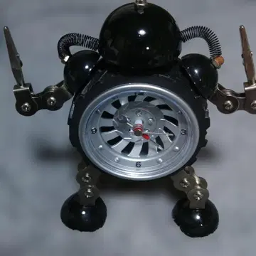 로봇형 알람 시계 블랙 T173