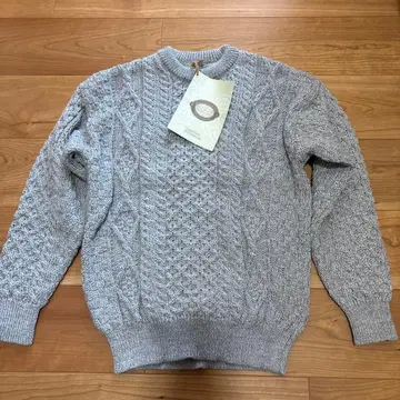 [ 아일랜드 구매 ] 그레이 케이블 니트 스웨터 피셔맨 스웨터
