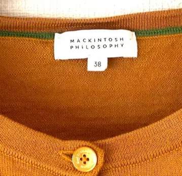 매킨토시 철학 상태 좋음 울 100% 가디건 M