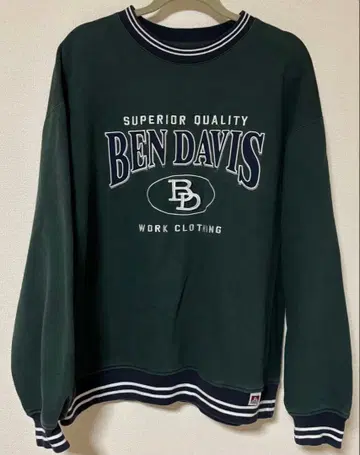 BEN DAVIS / 벤데이비스 맨투맨 트레이닝복 그린 사이즈 XL