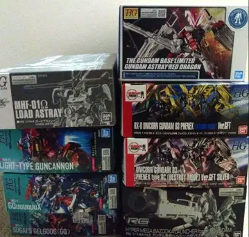HG/RG 건담 프라모델 세트 8점