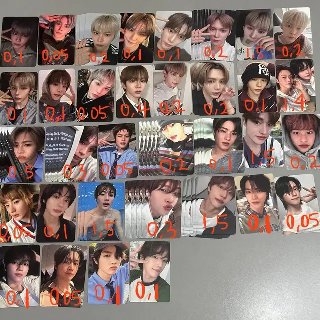 라이즈 미공포 포카 양도 판매 분철 유닛 패키지 앨범 미개봉