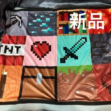 새상품 마인크래프트 무릎담요 담요 TNT 검 패턴 마크
