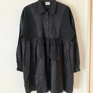 merry jenny 블랙 셔츠 원피스