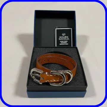 [ 레어 상품 ] SOMES SADDLE 가죽 팔찌 더블