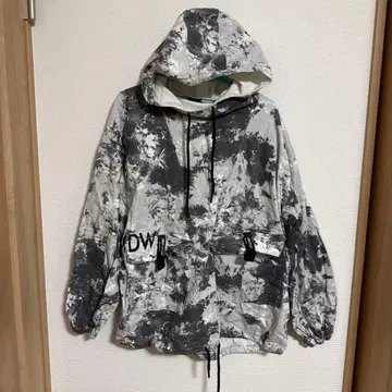 ZARA 후드 부착 카모플라쥬 마운틴 파카