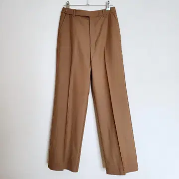 nano universe 울 세미 와이드 팬츠 카멜 브라운