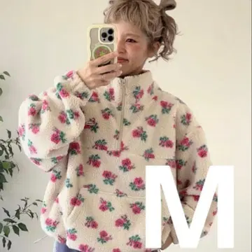 시마무라 ayano 콜라보 꽃무늬 보아 M 사이즈