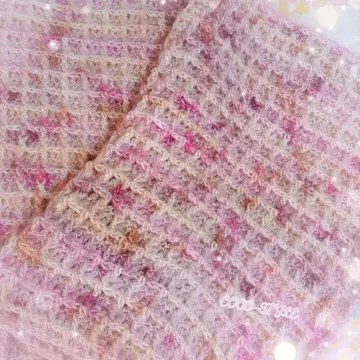 와플 패턴 담요