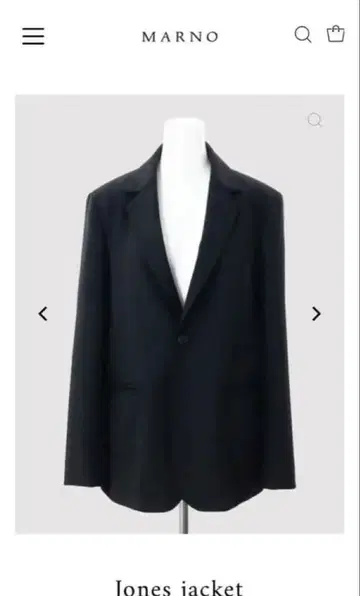 [미사용 새상품] marno Jones jacket 블랙