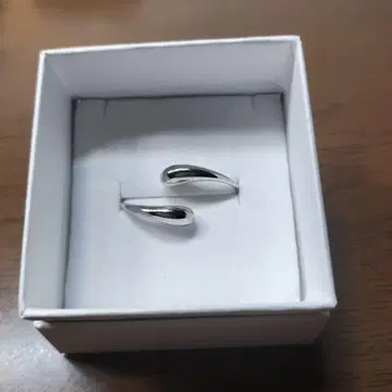 실버 드롭형 귀걸이 박스형