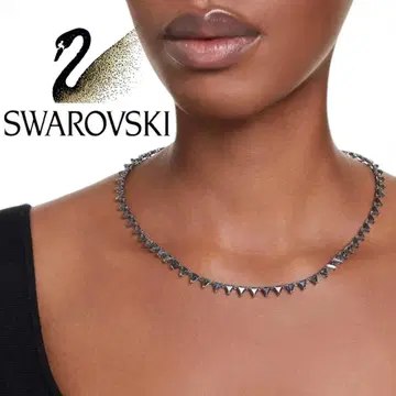 새상품급 스와로브스키 Matrix Tennis 목걸이 그레이