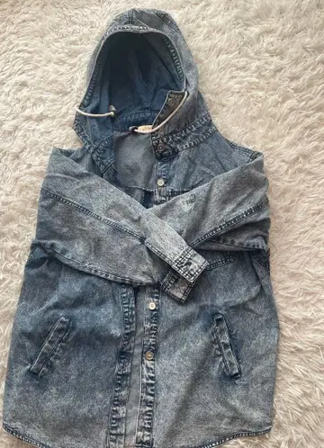 빈티지 데님 후드 재킷