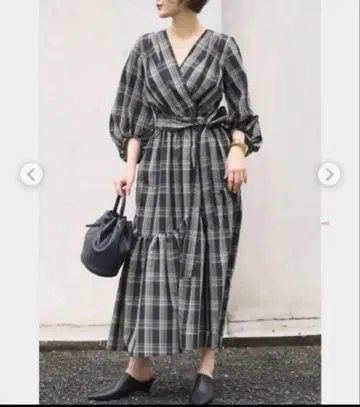 FRAY I.D 카슈쿨 체크 원피스