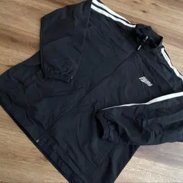 푸마 나일론 자켓 90s 히트유니온 블랙 화이트