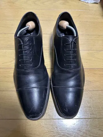 REGAL 블랙 가죽 드레스 슈즈 스트레이트 팁 26cm