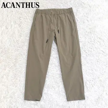 새상품급 ACANTHUS 이지 팬츠 L 브라운 무지