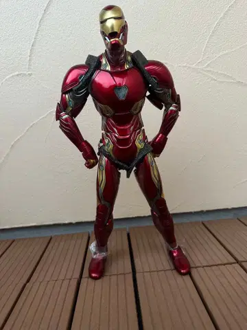 아이언맨 피규어 가동식 빨간색 금색 약 30cm