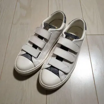 컨버스 벨크로 스니커즈 스네이크 패턴 사용 22.5cm