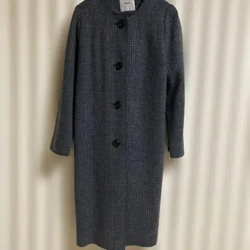 Leilian 체크 무늬 롱 코트