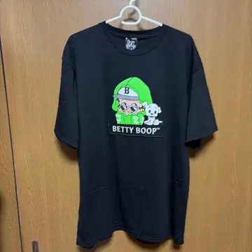 LL 사이즈 T셔츠 자수 BettyBoop 베티브프 키링 포함
