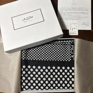 JUDY 컬렉션 도트 무늬 대형 니트 스톨 실크 울 특별 기념품