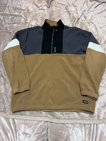 VOLCOM 하프 지퍼 플리스 자켓 블록 컬러