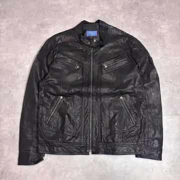 가죽 자켓 구제 의류 라이더스 양 시 블루종 XL 블랙 17398