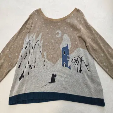 펠리시모 시럽 무민 얇은 소재 니트 콜라보 3L 빅 사이즈