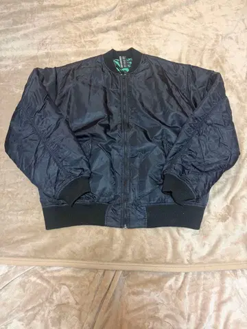 VOLCOM MA-1 자켓 리버서블 레오파드 무늬 블랙