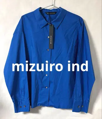 [새상품] 미즈이로 인드 블루 셔츠