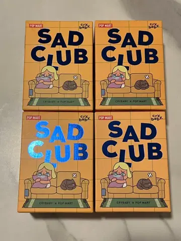 SAD CLUB 4개 세트 crybaby x POP MART