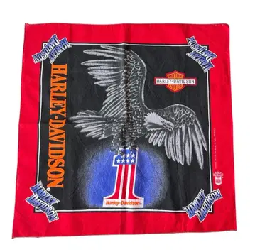 USA제 빈티지 Harley Davidson No.1 반다나 성조기