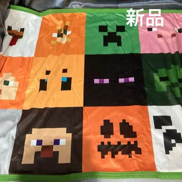 새상품 마인크래프트 무릎담요 담요 애니멀 페이스 패턴 마이크라