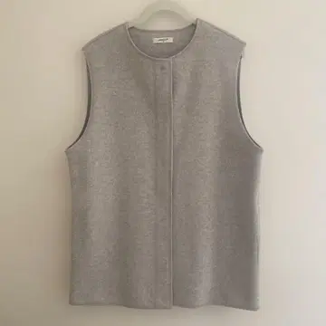 studio CLIP 니들 펀치 크루넥 롱베스트