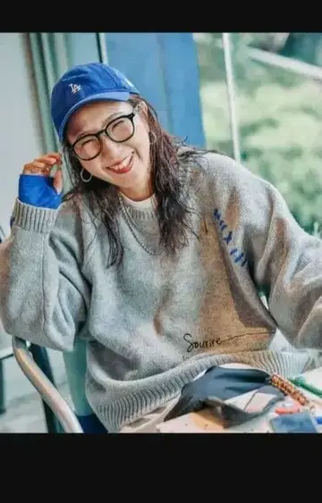 [ be with M ] Misayo 배색 풀오버 그레이