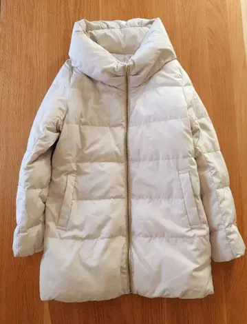 데셍 Dessin 다운 코트 베이지 계열 사이즈 2