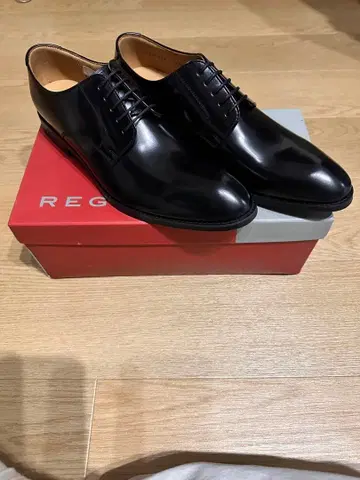 REGAL 블랙 레이스업 드레스 슈즈