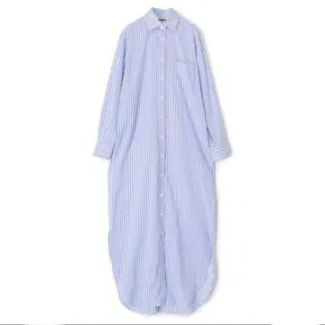 bacca 스카이블루 스트라이프 긴팔 셔츠 원피스