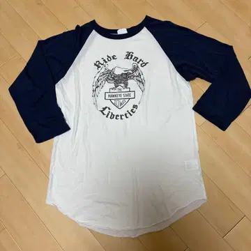 THE SHINZONE 긴팔 T셔츠 화이트/네이비