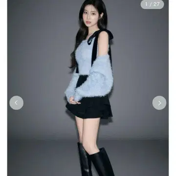 택 포함 미사용 새상품 스나이델 레이어드 프릴 미니 스커트 숏 팬츠