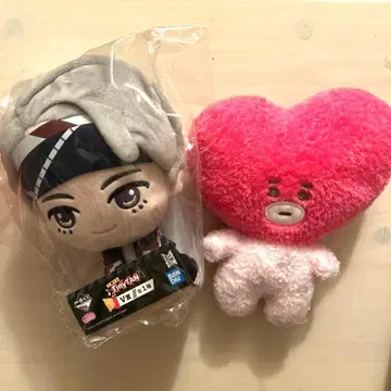 BTS 제일복권 V상 BT21 타타 봉제 인형 세트