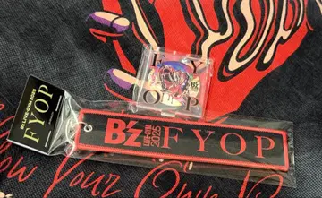 B'z FYOP LIVE-GYM 플라이트 택 블랙 로고 아크릴 스탠드